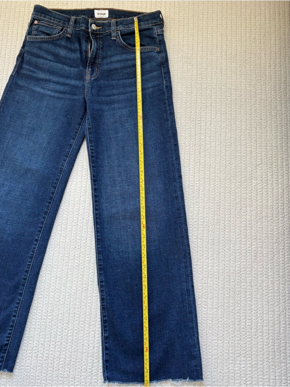 Hudson Rosalie Jeans Size 28 Medium Dark Wash Skinny Stretch Denim Like New - Picture 4 of 8